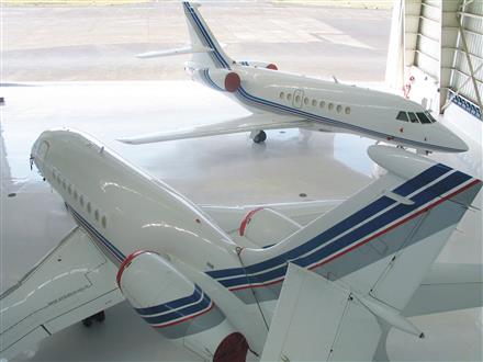 Private Jet Hire 27642169-H1-Taj AirFalcon 2000 in the Maintenance Facility (Custom).jpg
