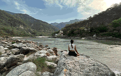Yoga Meditation In The Himalayan Ashram